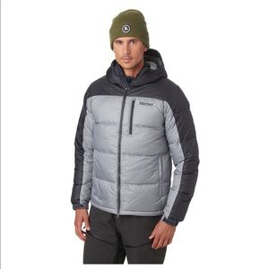 Marmot Mountain Grey Down Puffer Jacket